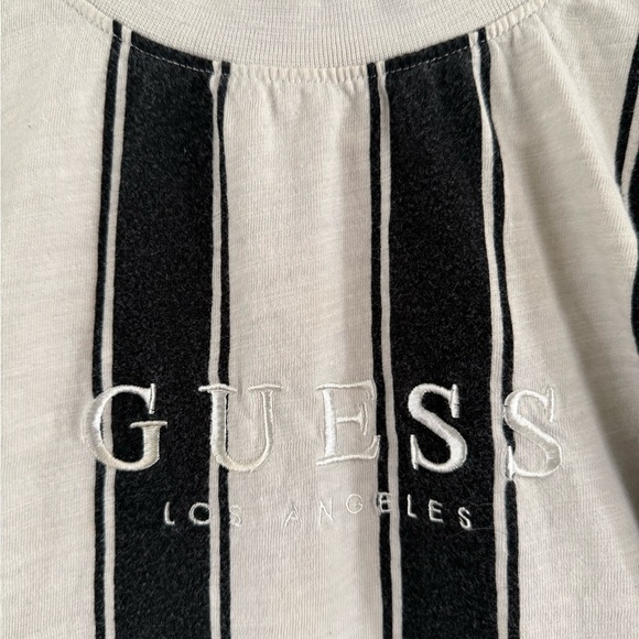 Guess Vintage Monochrome Striped T-Shirt - Picture 2 of 7